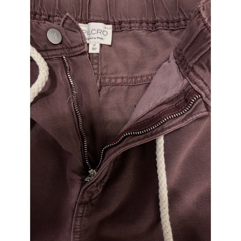 NWT Anthropologie Pilcro Tie Waist Wide Leg Pants L Tall Cocoa - Picture 3 of 11